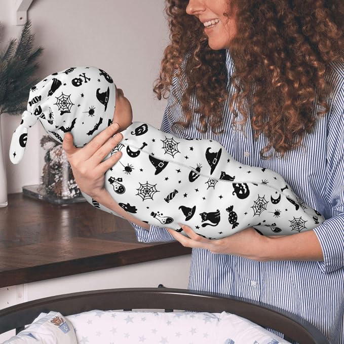 Goth Swaddle Blankets Soft Receiving Blanket Baby Swaddle Wrap - Image 8