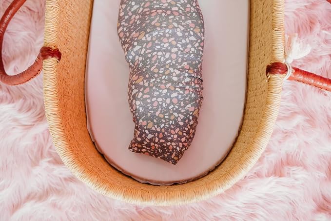 Copper Pearl Swaddle Blankets for Newborns | Soft Stretchy Receiving Blankets - Image 5