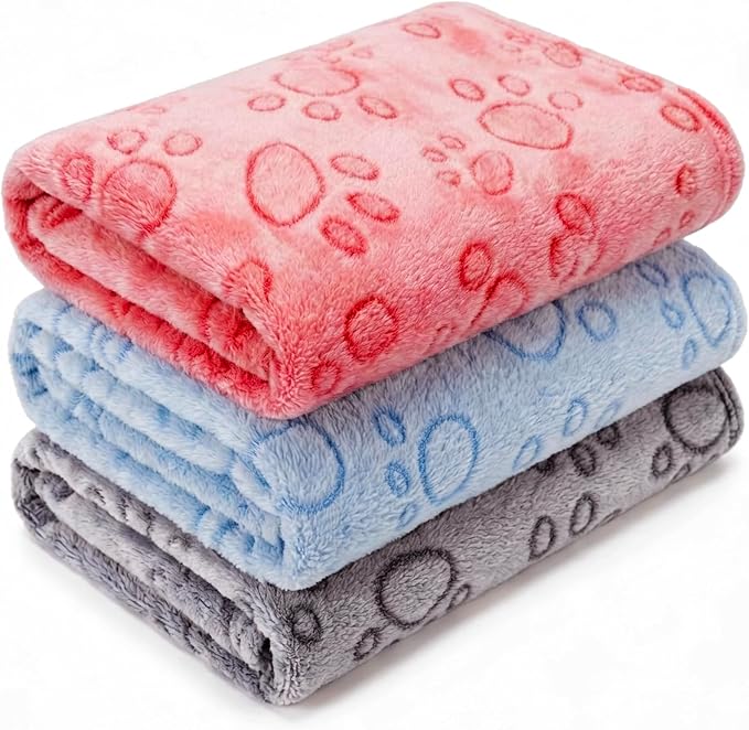CADONO 1 Pack 3 Blankets for Dog Puppy Cat | Super Soft Fluffy Premium Fleece by CADONO