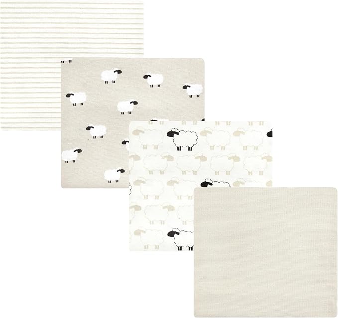 Luvable Friends Little Treasure Flannel Receiving Blankets 4pk by Luvable+Friends