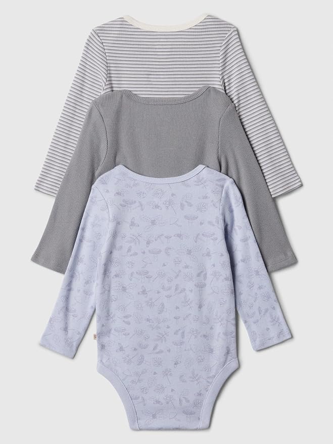 GAP Baby 3-pack Long Sleeve Bodysuit - Image 2