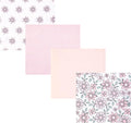 Hudson Baby Infant Girls Cotton Flannel Receiving Blankets 4-Pack, One Size by HudsonBaby