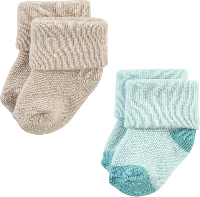 Hudson Baby Baby 8-pack Cotton Rich Newborn and Terry Socks - Image 3