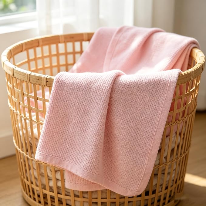TL Care 100% Cotton Thermal Waffle Swaddle Blanket, Breathable & Stretchy - Image 2