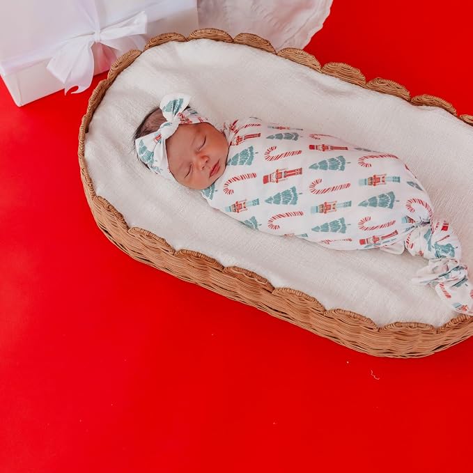Copper Pearl Swaddle Blankets for Newborns | Soft Stretchy Receiving Blankets - Image 2