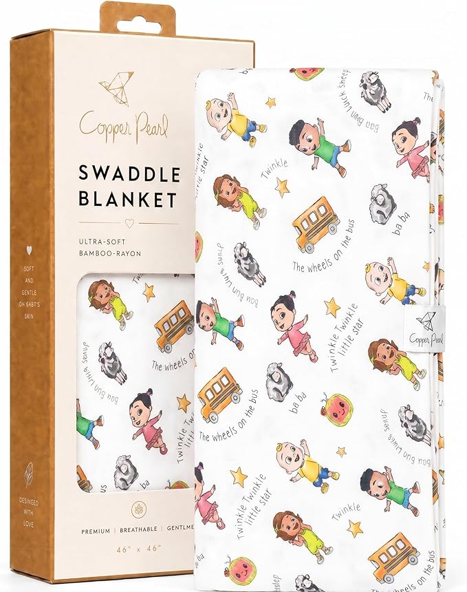 Copper Pearl Swaddle Blankets for Newborns | Soft Stretchy Receiving Blankets by CopperPearl