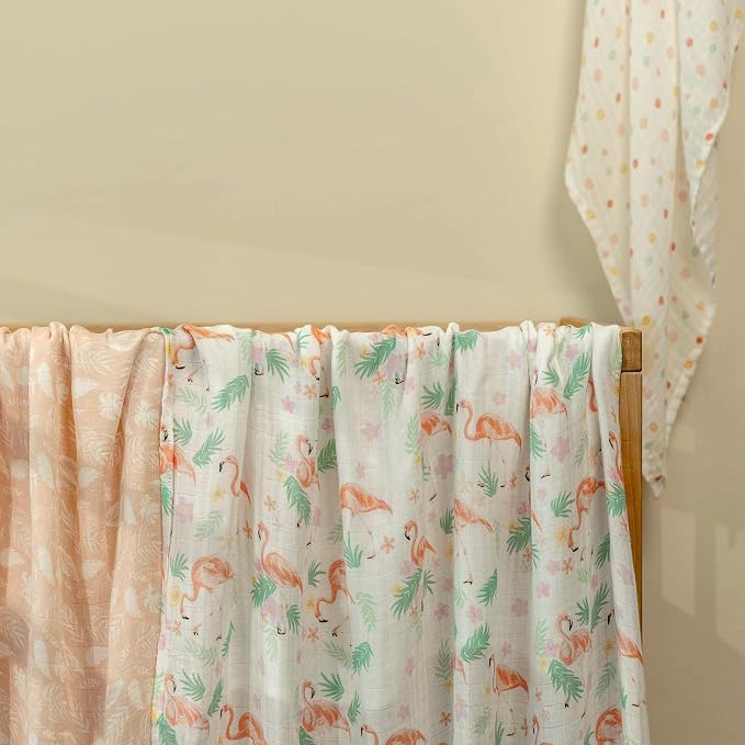 GLLQUEN BABY Muslin Swaddle Blankets 4Pk Receiving Blanket Large 35" x 40" | - Image 3