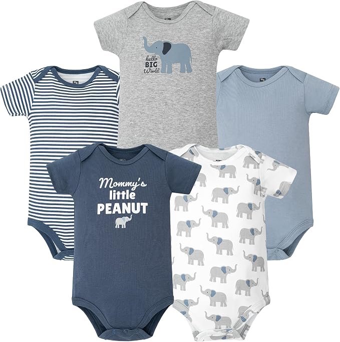 Hudson Baby Infant Boys Cotton Bodysuits 5-Pack by HudsonBaby