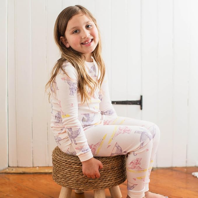 Burt's Bees Baby Girls Organic Cotton Pajamas, Toddler PJ Set, 2-PC | Soft - Image 3