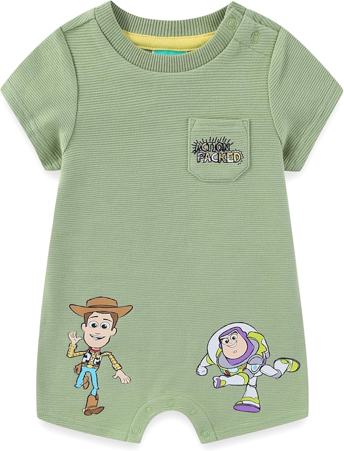 Disney Toy Story Cars Pooh Mickey Baby Boys Romper by Disney