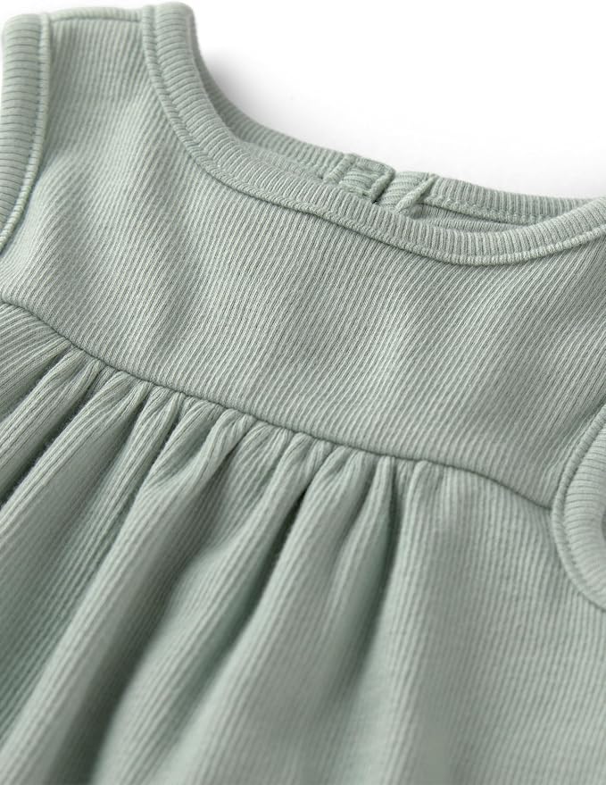 little planet by carter's Unisex Baby Organic Cotton Gauze Shortall - Image 2