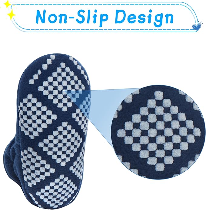 Pro Goleem Fleece Baby Booties, Warm Cozy Baby Slippers, Stay On Sock Shoes - Image 5