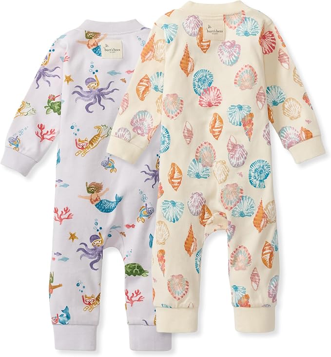 Burt's Bees Baby Unisex Sleep and Play Pajama, Footless One-Piece Zipper PJ | - Image 2