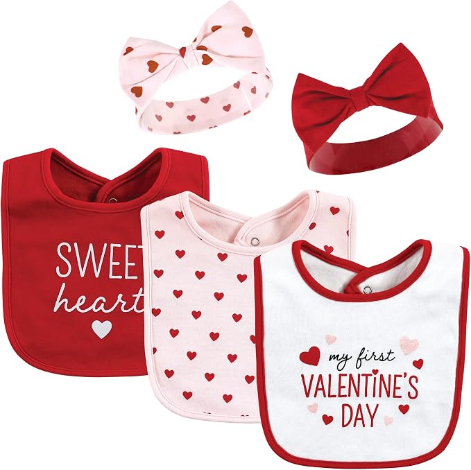 Hudson Baby Unisex Baby Cotton Bib and Headband Set by HudsonBaby