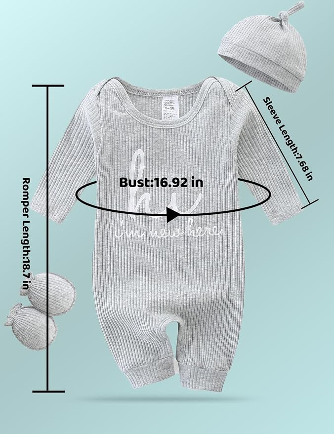 Babymine Newborn Coming Home Outfit Unisex Baby Clothes - Image 7