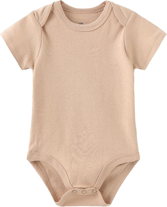 Kiddiezoom Baby Bodysuit Newborn Short Sleeve baby One-Piece Cotton 5-Pack baby - Image 5