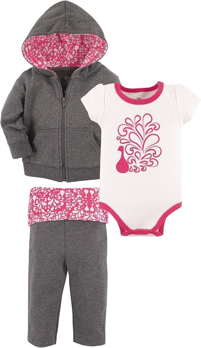 Yoga Sprout Bodysuit, and Track Jacket Set by Yoga+Sprout