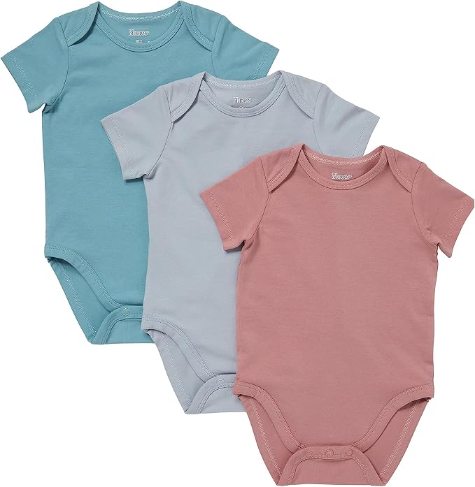 Hanes Baby Pure Comfort Short Sleeve Bodysuits, Infant Bodysuits, Boys & Girls by Hanes