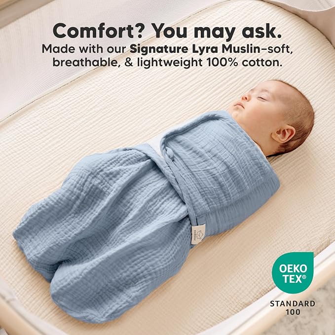 KeaBabies Muslin Baby Swaddles for Newborns, 100% Cotton | Organic Cotton - Image 4