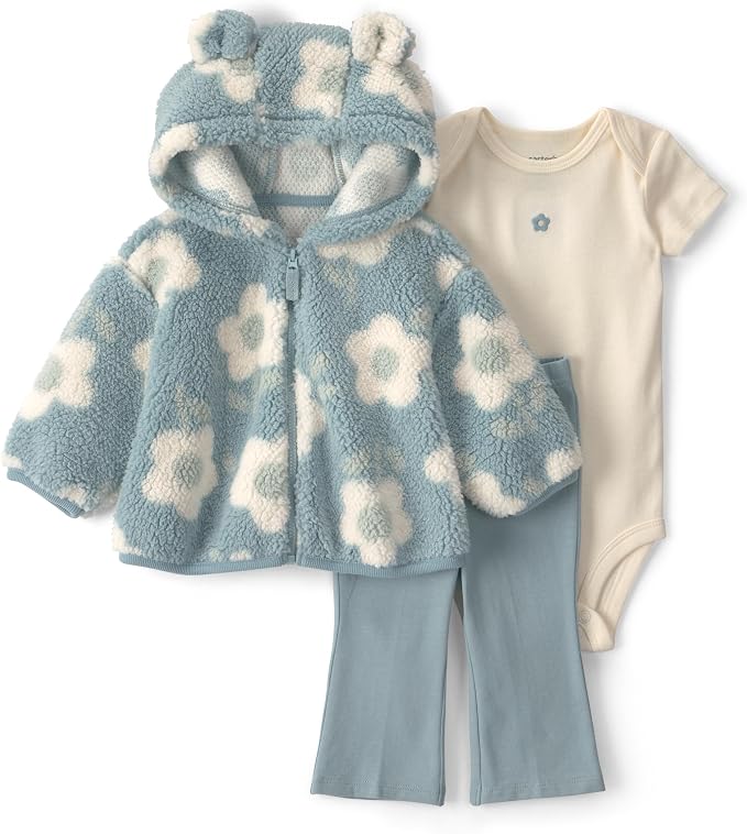 Carter's Baby Girls' 3-piece Bodysuit Pant Sets by Carters