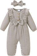 Mioglrie Newborn Baby Girl Clothes 1 Piece Infant Fall Winter Romper Outfit | by Mioglrie