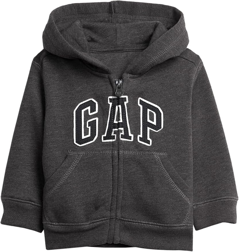 GAP Baby Boys' Playtime Favorites Logo Full Zip Hoodie Hooded Sweatshirt by GAP