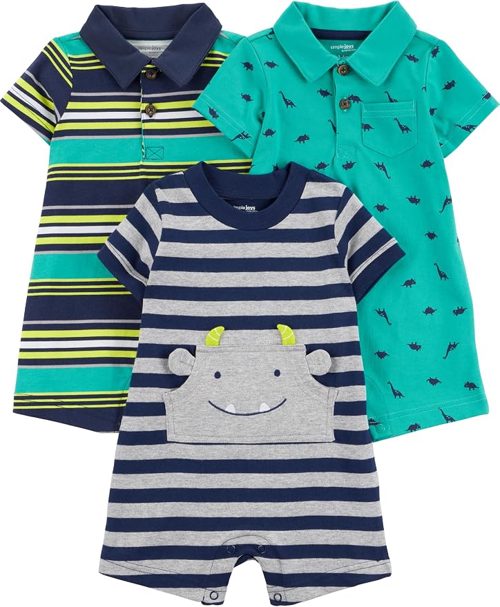 Simple Joys by Carter's Baby Boys' 3-pack Rompers by SimpleJoysbyCarters