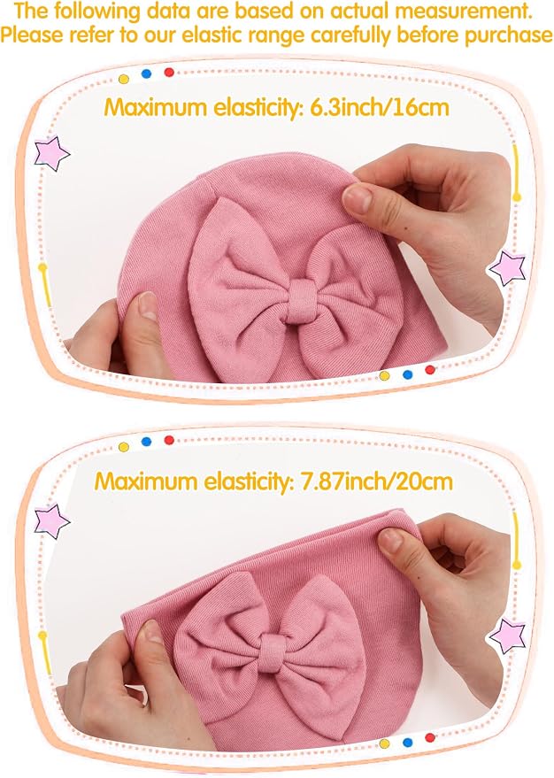 Geyoga 12 Pcs Baby Hat | Newborn Hats Mittens - Image 7