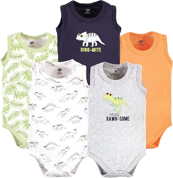 Hudson Baby Unisex Baby Cotton Sleeveless Bodysuits by HudsonBaby