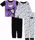 Disney Boys' 4-Piece Snug-fit Cotton Matching Comfortable Pajama Set, Soft & by Disney