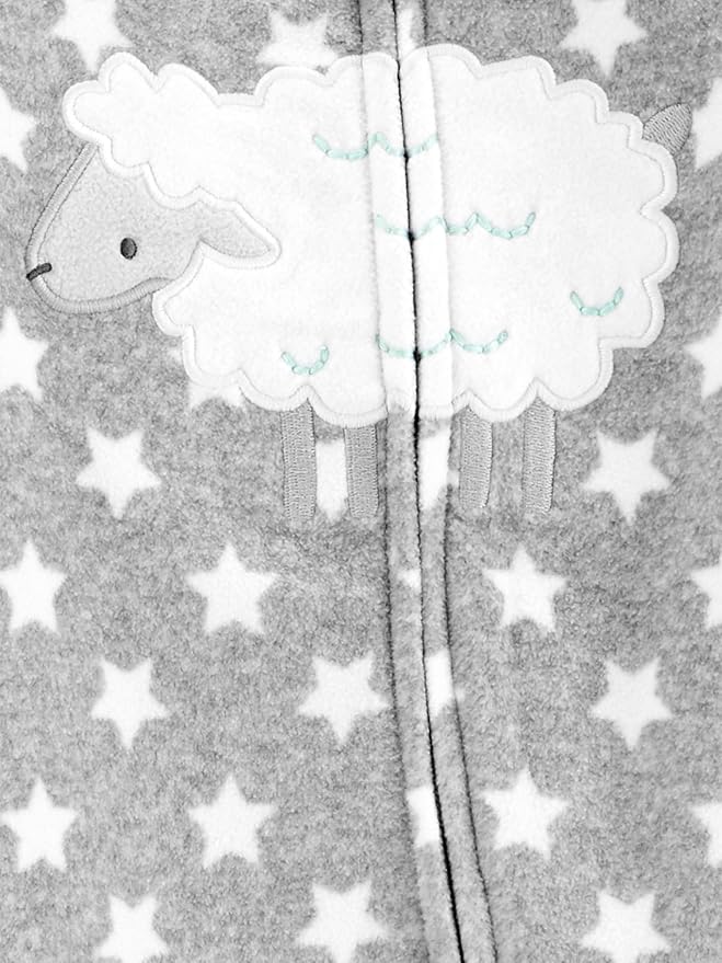 Simple Joys by Carter's Unisex Baby 2-pack Neutral Fleece Footed Sleep and Play - Image 3