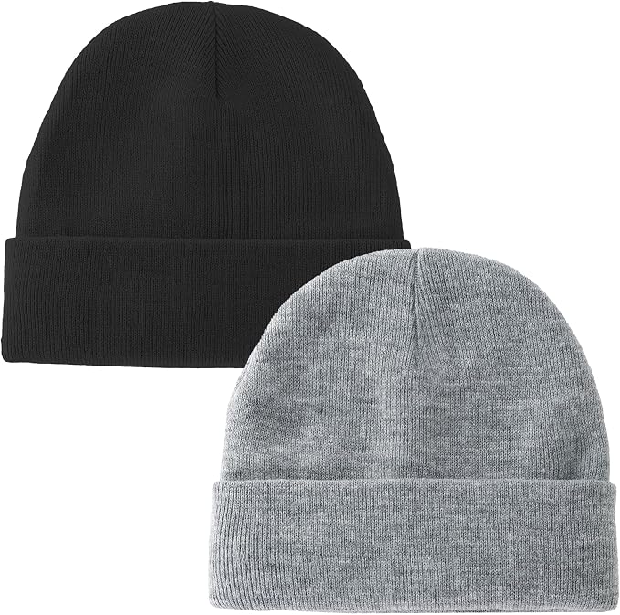 ROYBENS 100% Cotton Baby Beanie Cute Toddler Winter Hat Knit Caps Ages 0-8 | by ROYBENS