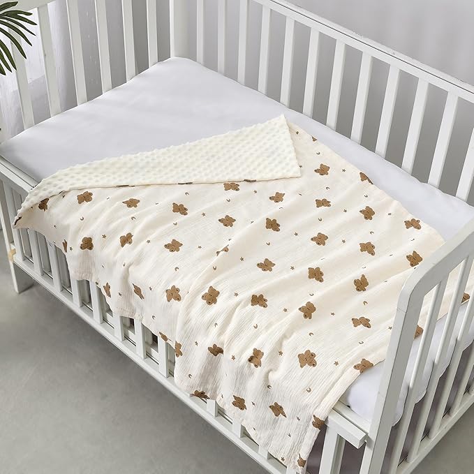 CREVENT 2Pcs 30''X40'' Cute Cozy Fluffy Warm Baby Blankets - Image 7