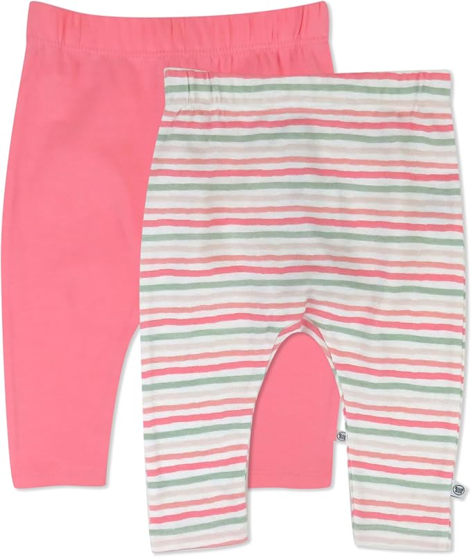 HonestBaby Unisex-Baby Multipack Harem Pants Roomy Fit Pull on Bottoms 100% by HonestBaby