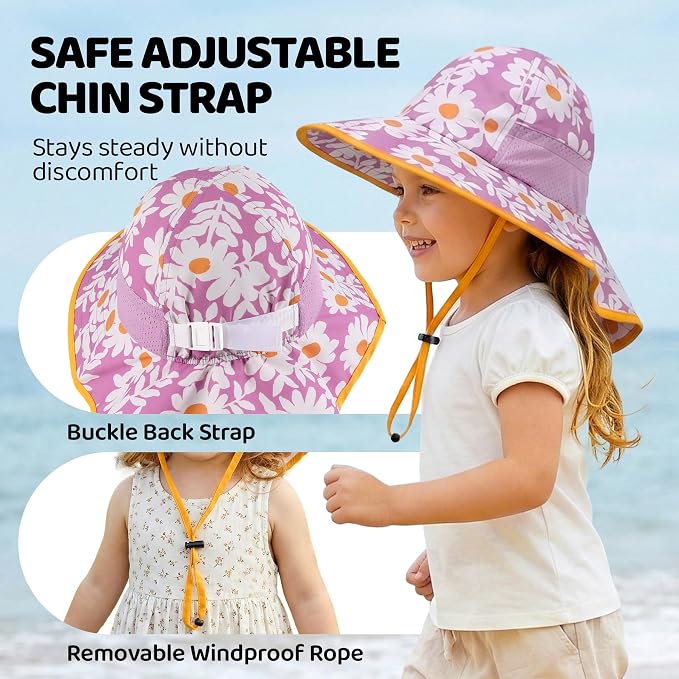 Baby Sun Hat with Neck Flap UPF 50+ - Image 4