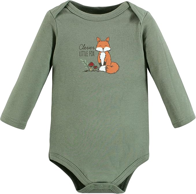 Hudson Baby baby-boys Cotton Long-sleeve Bodysuits 3-pack - Image 3