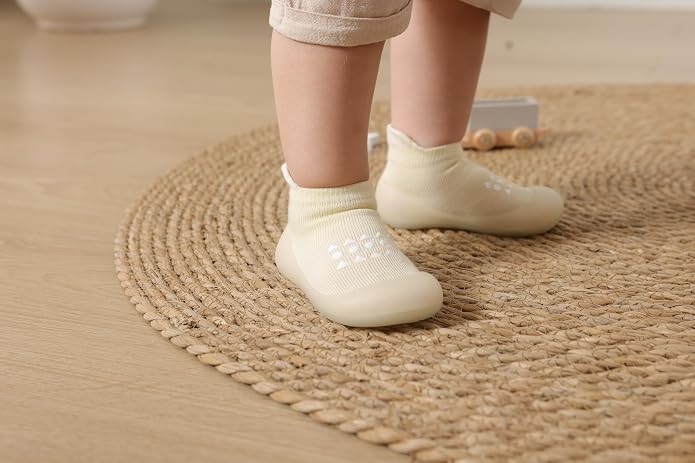 Baby Sock Shoes Toddler Walking Shoes Infant Slippers | Soft Rubber Sole - Image 3