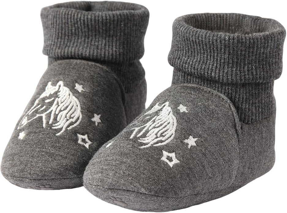 Newborn Infant Baby Cotton Booties Non-Slip Sole by Unknown