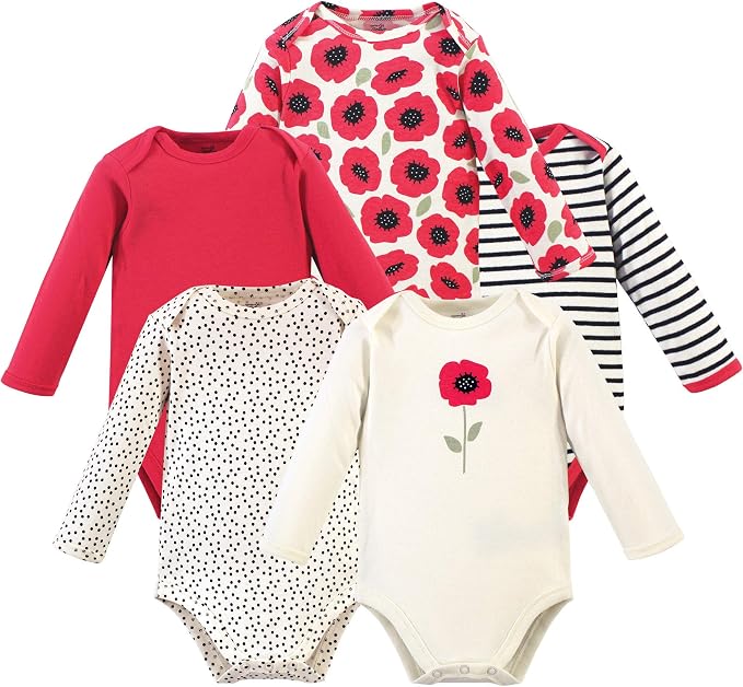 Touched by Nature Unisex Baby Organic Cotton Long-Sleeve Bodysuits by TouchedbyNature
