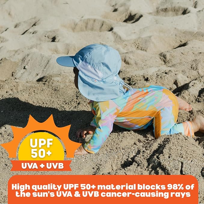 SwimZip Sun Hat with Neck Flap | UPF 50+ Protection - Image 3