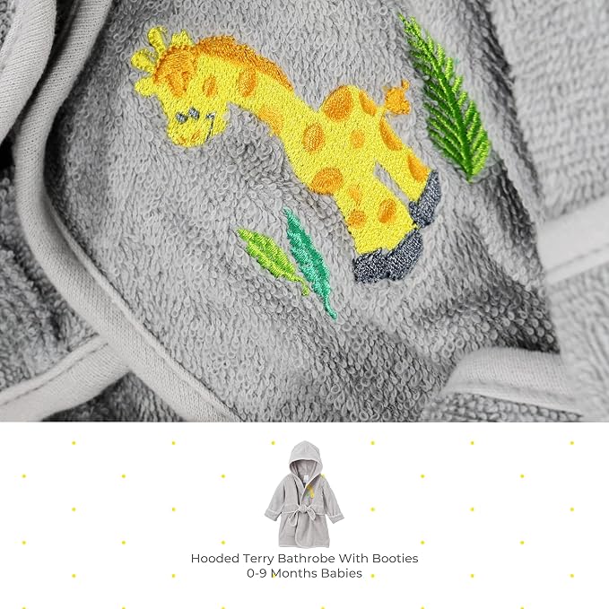Spasilk 100% Cotton Hooded Terry Bathrobe - Image 2
