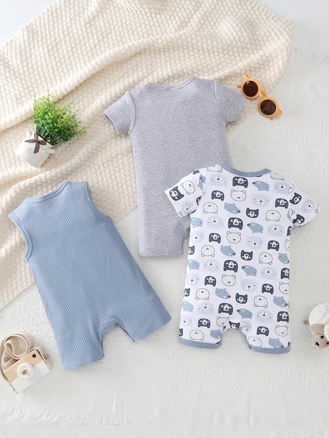 Baby Boys Romper Cotton Summer Infant Baby Boy Clothes | Short Sleeve Baby Boy - Image 8