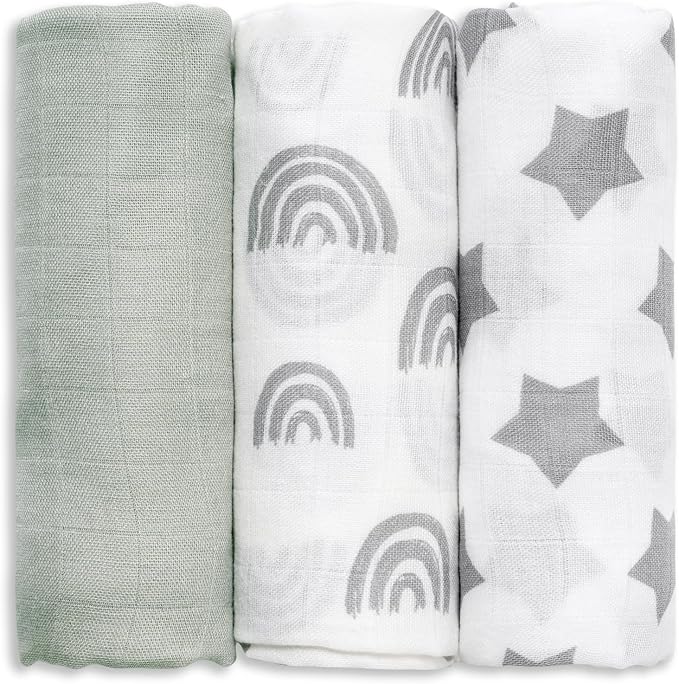 GLLQUEN BABY Receiving Blankets Muslin Swaddle Blanket by GLLQUENBABY