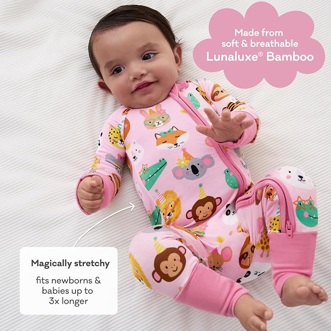 Little Sleepies Pajamas for Baby Boys & Girls, Viscose from Bamboo Baby Pajamas - Image 4
