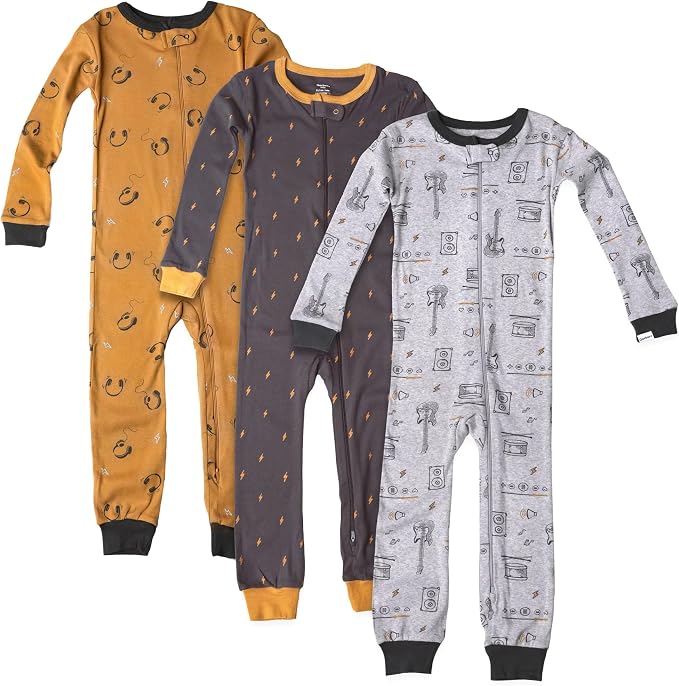 Gerber Baby Boys 3-Pack Snug Fit Footless One Piece Cotton Pajamas by Gerber