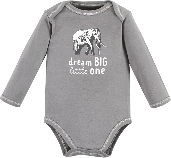 Touched by Nature Unisex Baby Organic Cotton Long-Sleeve Bodysuits - Image 6
