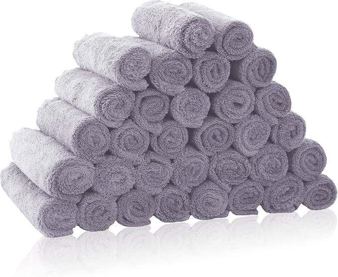 32 Pack Baby Washcloths by BAMBOOQUEEN