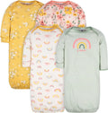 Gerber Baby Girls' 4-pack Sleeper Gown by Gerber