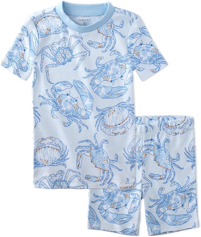 Butterblu Shade Snug-fit 2-Piece Short Sleeve PJs 100% Organic Cotton by Butterblu