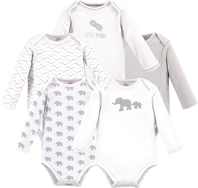 Touched by Nature Unisex Baby Organic Cotton Long-Sleeve Bodysuits - Image 2